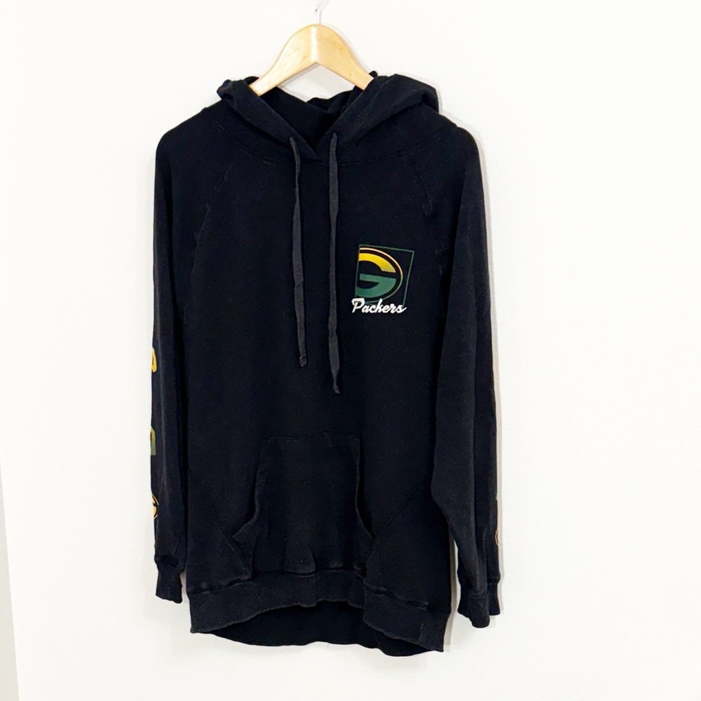 NFL Green Bay Packers Hoodie Light Weight Juniors Size XL Mens Size M-L